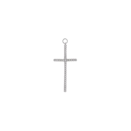 Charm cruz plata circonitas