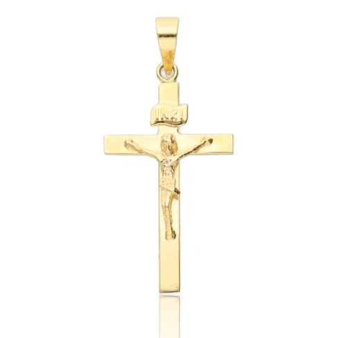 Cruz Cristo Oro Amarillo 18k